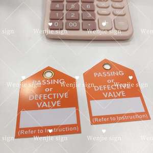 Etichetta personalizzata segno appeso scheda Tag che passa le etichette delle valvole con un pulsante in <span class=keywords><strong>ottone</strong></span> - Product Image 5