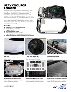 Aire Acondicionado Frío/Calor Cold King de Techo 12V/24V Blanco/Rojo con Capacidad de Enfriamiento de 1200-1800W para Autos, Camionetas, Camiones y Autobuses - Product Image 5