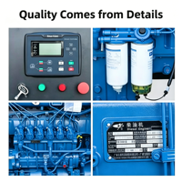 Groupe électrogène diesel Yuchai 150 kW 188 kVA sur remorque avec régulateur de tension automatique (AVR), triphasé, refroidi par eau, 50 Hz 60 Hz, pour l'exploitation minière