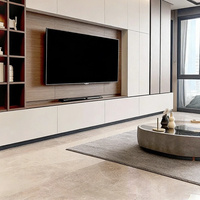 Sistema de Muebles para TV de Lujo, Diseño Personalizado, Multi-Estilo, Tablero Ecológico, Juego Completo de Muebles para el Hogar