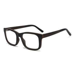 Montures de lunettes optiques en bois Conchen, monture carrée complète, protection anti-lumière bleue, unisexe, verres en résine, fabriqué à Wenzhou - Product Image 3