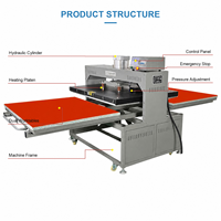 Máquina de Prensa de Calor Neumática Automática de Gran Formato DSMC DS-2B810, Nueva Placa Plana de 220V para Camisetas y Alfombrillas de Ratón