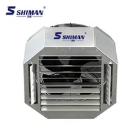 Désstratificateur d'air électrique 8500m³/h, ventilateur axial de toit, roulement à billes, pales métalliques, hauteur max. 15m, moteur 380W, 700