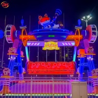 Manège à bascule LED durable et ludique, expérience merveilleuse pour les aires de jeux familiales et les attractions touristiques