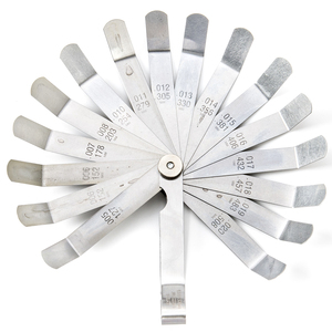 Lame en acier 16 # 65Mn à double marquage métrique outil de mesure impérial jauge d'épaisseur décalée - Product Image 2