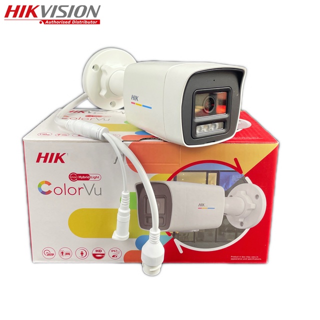 Hikvision Wholesale 2 MP DS-2CD1027G2H-LIU Smart Hybrid Light in All with ColorVu H.265+ SDcard Slot Fixed Bullet Network Camera