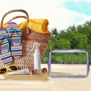 Wholesale Custom Logo Fashion Design Printed <b>Clear</b> Waterproof Travel PVC Makeup <b>Bag</b> Cosmetic <b>Bag</b> - Product Image 5