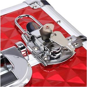 <strong>Makeup</strong> Train Case/Cosmetic Case/<strong>Trolley</strong>/Suitcase/Box Large Capacity <strong>Trolley</strong> with 4 Retractable Trays &amp; 1 Smooth Sliding Drawer - Product Image 5