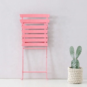 Juego de jardín, silla <span class=keywords><strong>Bistro</strong></span> de Material metálico, sillas plegables de <span class=keywords><strong>Metal</strong></span> para exteriores - Product Image 3