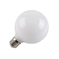Bombilla de Globo Gigante de Alta Calidad, Cristal Lechoso G80 G95 G125, E27, Blanco Ópalo, 3W