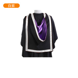 Túnica de Graduación y Tocado para Licenciatura y Doctorado, Venta al por Mayor, Unisex, Tejido, Colores Combinados: Rojo, Morado, Blanco, Naranja, Azul Rey, Amarillo - Product Image 4