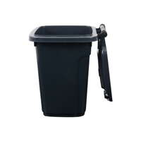 Poubelle noire JOIN 30L avec couvercle rabattable, anti-fuite, anti-odeur, poubelle commerciale, bac à déchets de bureau