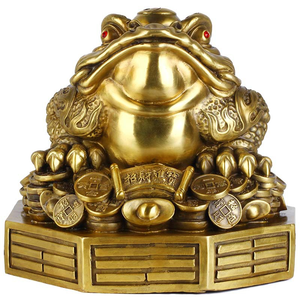 Dropship şanslı kurbağa kostüm Feng Shui para kurbağa <span class=keywords><strong>Toad</strong></span> üç bacak servet kurbağa heykeli