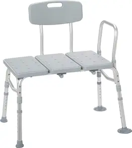Ổ đĩa y tế 12011kd-1 bồn tắm chuyển băng ghế dự bị cho bồn tắm, Chiều cao có thể điều chỉnh vòi hoa sen băng ghế dự bị với tựa lưng, ghế tắm vòi sen ghế B