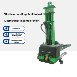 Apilador Autocargable <span class=keywords><strong>de</strong></span> 1T, Apilador con Horquillas, Sistema <span class=keywords><strong>de</strong></span> Elevación Hidráulico, Apilador Portátil Montado para Logística Urbana <span class=keywords><strong>y</strong></span> Entrega - Product Image 3