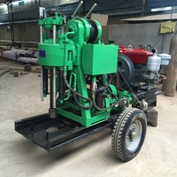 Foreuse de puits portable XY pour usage domestique avec pompe et moteur, équipement mobile hydraulique pour l'exploration de puits