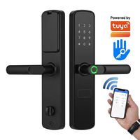 Cerradura Inteligente de Alta Seguridad con Huella Dactilar Biométrica Digital, WiFi Tuya, TTlock, Entrada sin Llave, Cerrojo para Puerta, Acceso por Código para Hogar y Oficina