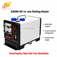 Chauffage d'appoint diesel OkyRie, direct usine, 8-10KW, robuste, à quatre sorties, avec contrôle par application, tout-en-un