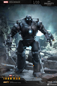 Figurine de collection ZD Toys, série anniversaire, ensemble complet, Iron Monger, édition éclairée, hauteur 23 cm, figurine d'action miniature - Product Image 5