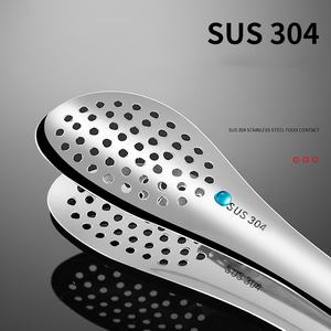 Robuste Küchen utensilien aus Edelstahl Set Anti-Hot BBQ Tools mit Muster Food <span class=keywords><strong>Tongs</strong></span> Bread Tangas für die Verwendung in Küche und Bäckerei - Product Image 3