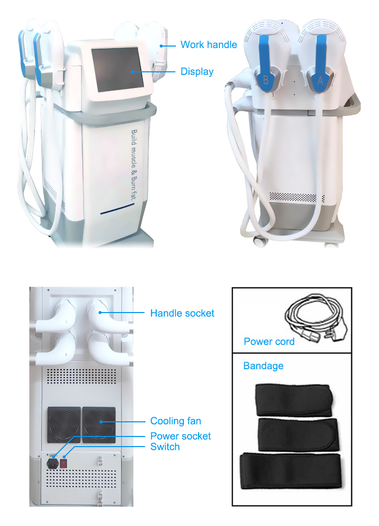 Abs Ems Slimming Machine / Ems Weight Loss Machine 0-7 Tesla