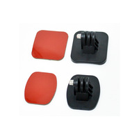 Base de montage adhésive plate et incurvée pour casque, support fixe double face pour accessoires de caméra d'action GoPro DJI Insta360