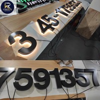Letreros LED Personalizados para Números de Puerta con Control Remoto para Edificios, Oficinas y Empresas - Iluminación Publicitaria
