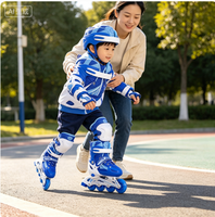 Patins à roulettes en ligne professionnels de haute qualité pour enfants, roues réglables en PU de 100 mm