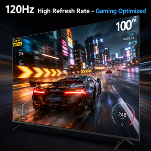 Televisor Inteligente 4K de 100 Pulgadas con Android 15, QLED sin Marco, 120hz, Control Remoto por Voz, Pantalla LED para Reuniones, Uso en Hoteles y Hogares - Product Image 2