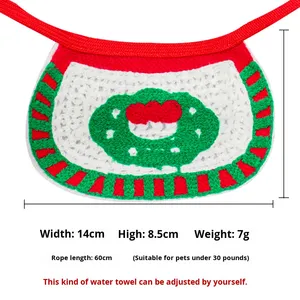 Herbst und Winter Teddy French Bulldog Print Haustier bekleidung Zubehör Lätzchen und Hüte für Hunde und Katzen zu Weihnachten - Product Image 6