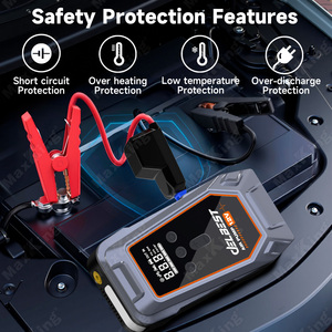 Arrancador de Emergencia de 16000mAh, 1000A, Batería de Litio con 1000 Ciclos de Vida Útil, Luz LED y Pantalla Digital para Motocicleta y Camión - Product Image 2