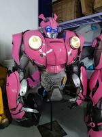 Disfraz de Robot Transformer para Adultos 2026, Material EVA, Color Rosa, para Fiestas de Halloween, Cosplay, Disfraces de TV y Cine