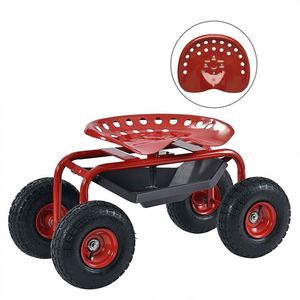 <span class=keywords><strong>Chariot</strong></span> <span class=keywords><strong>à</strong></span> roulettes <span class=keywords><strong>Chariot</strong></span> De Jardin Siège de Travail Roulant Ensemble D'outils De Jardin - Product Image 3