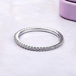 BAGREER SCR066 venta al por mayor de moda simple grano cz anillo de la joyería de las mujeres elegante anillo de dedo para dama - Product Image 4