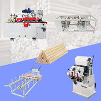 Machine de production de bâtons de balai en bois ronds de 120 cm, revêtus de PVC, faciles à utiliser – Offre Spéciale