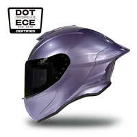 Popolare Casco Integrale da Moto con Certificazione ECE 2206, Nuovo Design con Spoiler Grande, Fodera Rimovibile e Lavabile in ABS