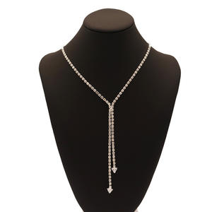 Collana di strass di cristallo con freccia di moda stile euramericano per feste gioielli da donna catena di cristallo naturale collana collare - Product Image 6