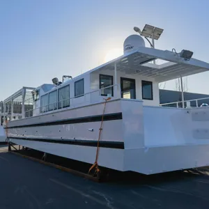 15-20m Aluminum Barge Boat Passenger Ship Lifestyle Cabin Cruiser Speed Boat For Leisure Sightseeing