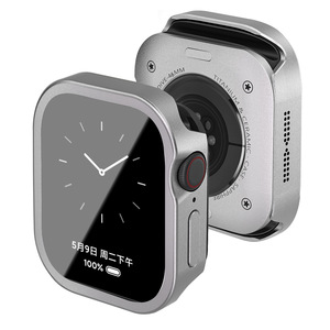 Custodia Protettiva YTF Impermeabile in Lega di <span class=keywords><strong>Alluminio</strong></span> e Materiale PC con Larghezza Cinturino 20mm per Iwatch 10/9/8/Ultra 3 - Product Image 5