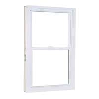 NUOXIN Fenêtre en verre insonorisée pour maison Grande taille Noir mat Upvc Double accrochage Impact ouragan Fenêtres noires
