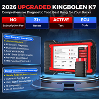 Escáner OBD2 KINGBOLEN K7, Herramienta de Diagnóstico Bidireccional para Automóviles con Codificación ECU, Actualización Gratuita de por Vida, Disponible en Almacenes de EE. UU. y la UE