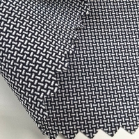 Tissu jacquard tissé en polyester cationique 150D+300D, teint, élastique sur quatre côtés, résistant à l'usure, pour vêtements d'extérieur pour filles