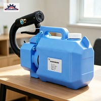 Pulvérisateur dorsal électrique 5L 220V pour désinfection et stérilisation, avec double tube anti-moustiques, idéal pour l'agriculture