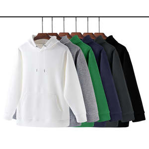 Pure Heavyweight Hoodies Fleece 300 Gsm Tamaño a granel de gran tamaño Venta al por mayor Hombres Sudaderas Pullover Hombres 100 Poliéster <span class=keywords><strong>Sudadera</strong></span> con capucha personalizada - Product Image 2