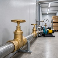 Vanne à opercule Z15W-16 PN16 200 WOG en laiton forgé sans plomb, à tige montante, à passage plein, anti-corrosion, pour conduites d'eau, d'huile et de gaz