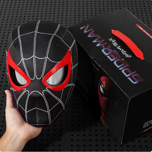 Vacances Noël Halloween Cadeau Spider-man <span class=keywords><strong>Miles</strong></span> <span class=keywords><strong>Morales</strong></span> <span class=keywords><strong>Gwen</strong></span> Move Eyes Superhero Man Mask Cosplay Party Mask Spiderman Mask - Product Image 3