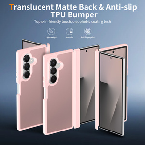 Coque personnalisée Samsung Z Fold 7 8 avec protection de charnière, antichoc, toucher soyeux, rose élégant, pour femmes - Product Image 2