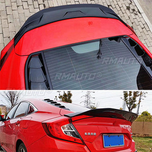 สปอยเลอร์หลังคาท้ายรถยนต์ Honda Civic รุ่นที่ 10 ปี 2016 17 18 19 แบบซีดาน 4 ประตู สีดำลายคาร์บอน สำหรับตกแต่ง - Product Image 5