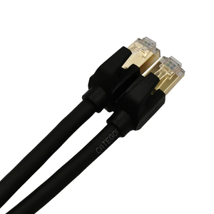 Cable de Red SFTP Cat8 de Alta Velocidad, Negro, Redondo, 28AWG, Conductor de Cobre Puro, Cable de Conexión RJ45 de 1m a 30m - Product Image 1