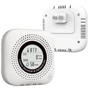 Detector de Gas Inalámbrico Inteligente con Alertas Remotas por Aplicación, Monitor 4 en 1 de CO, Temperatura y Humedad para Hogar, Cocina y Autocaravana - Product Image 1